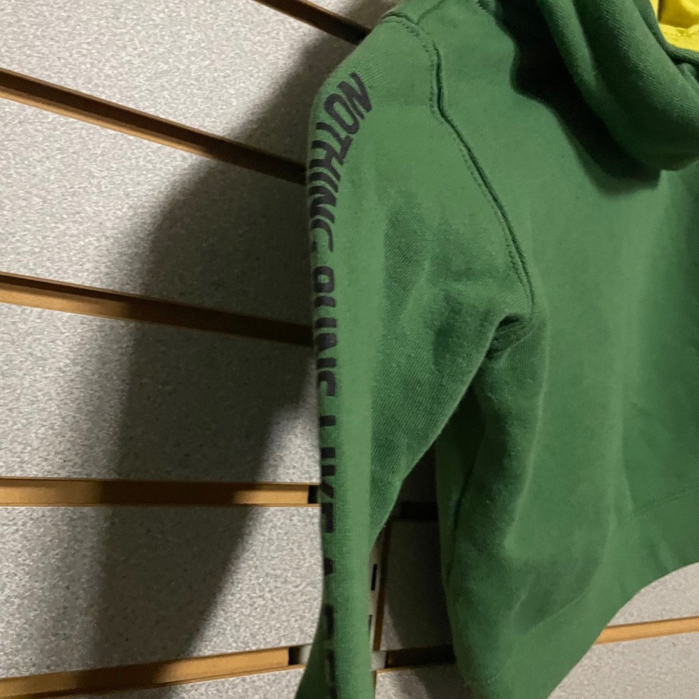 Toddler Boys John Deere Green Hoodie Long Sleeve Pullover Pocket 18 M Farm Kid - Picture 5 of 5